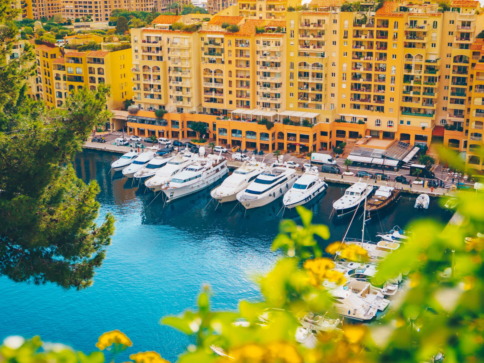 Aerial,View,Of,Monaco,Port.,Port,Fontvieille,,Monaco,Ville,,Topview
