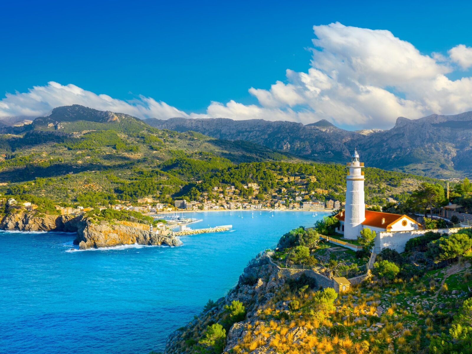 Panoramic,View,Of,Port,De,Soller,,Mallorca,Island,,Spain
