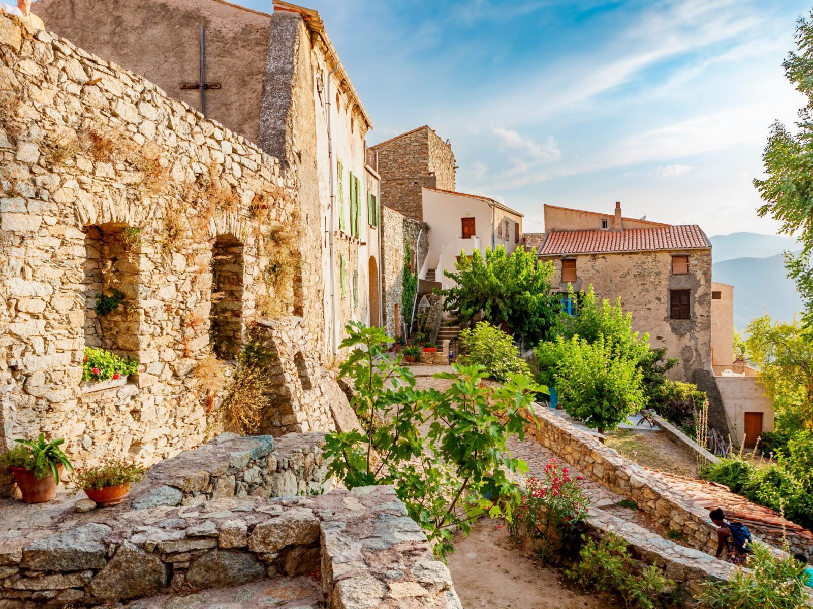 Lama,,A,Hilltop,Town,Nestled,In,The,Mountains.,Balagne,corsica,,France.