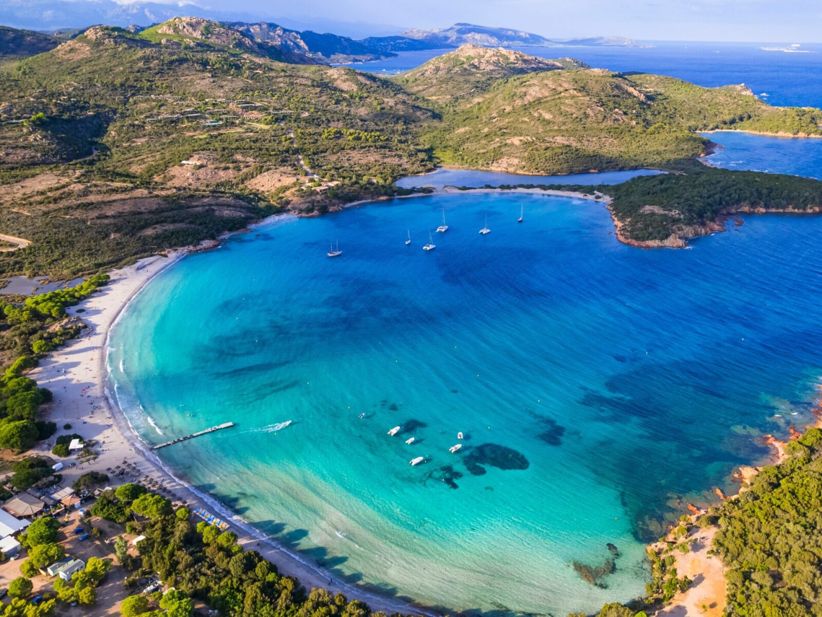 Best,Beaches,Of,Corsica,Island,-,Aerial,Panoramic,View,Of