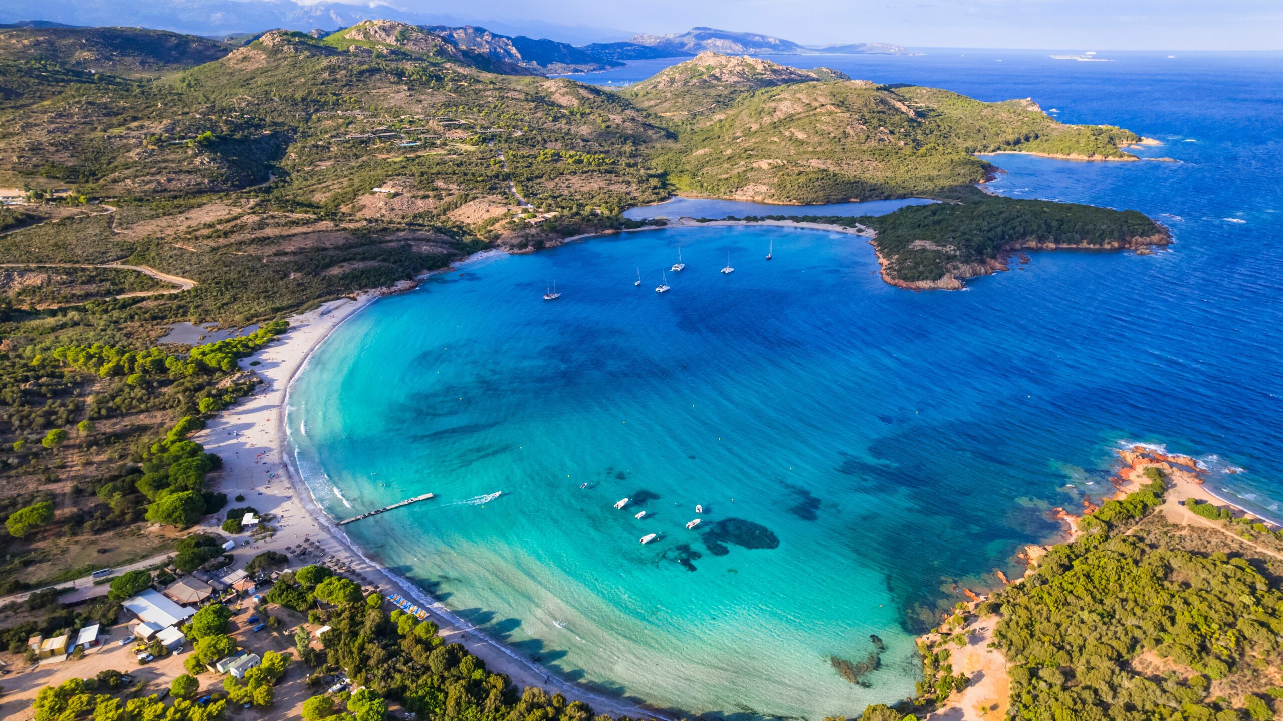 Best,Beaches,Of,Corsica,Island,-,Aerial,Panoramic,View,Of