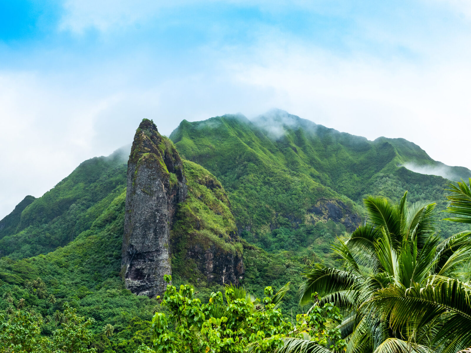 Mountain,Landscape,Of,Raiatea,Island,,French,Polynesia