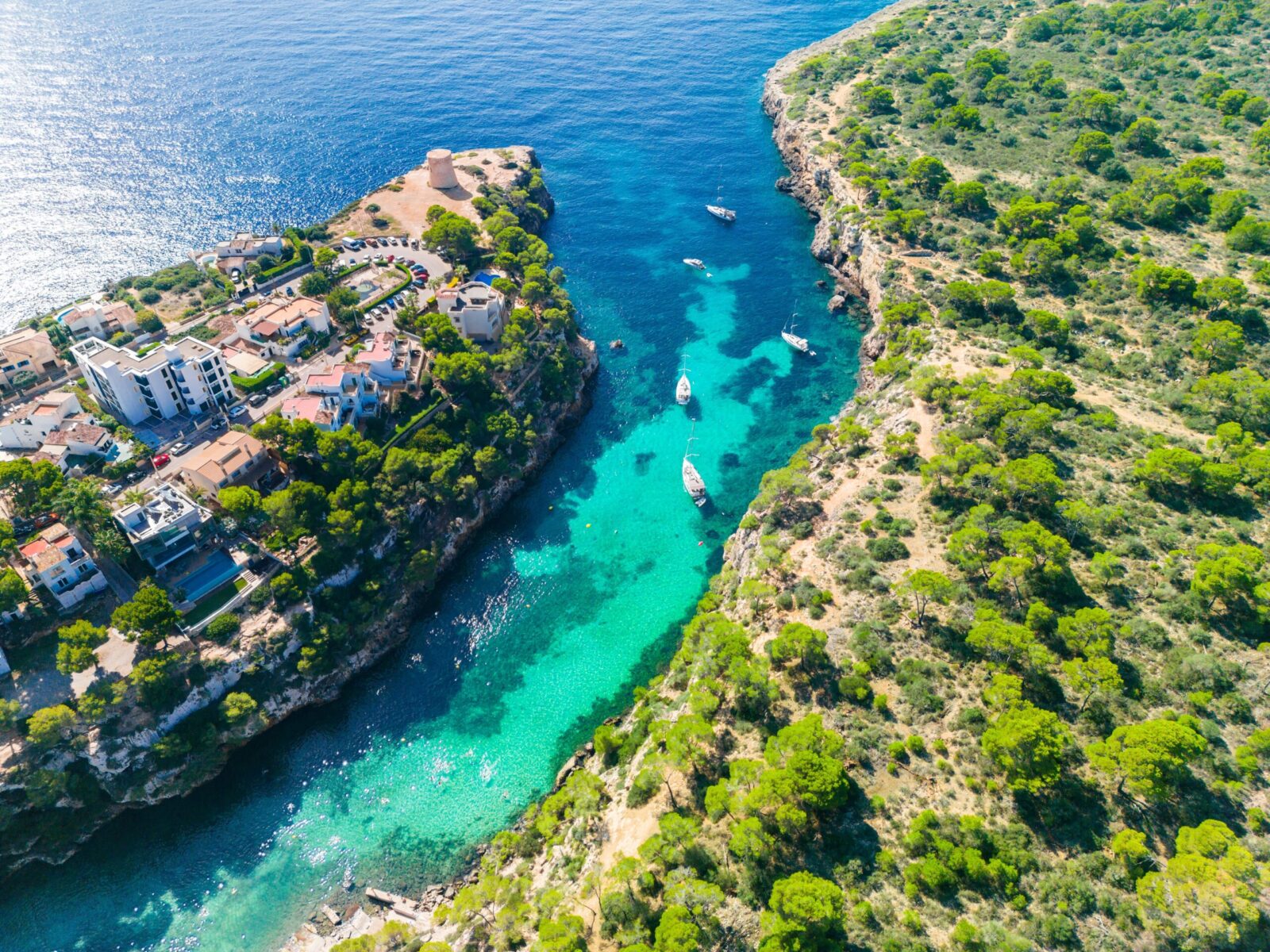 Aerial,View,Of,Cala,Pi,Bay,In,Majorca,,Balearic,Islands,