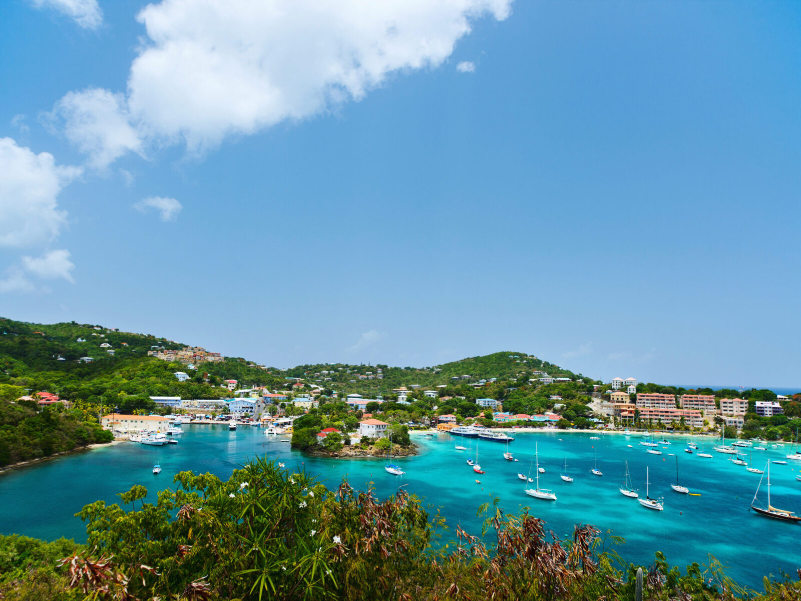 Panorama,Of,Cruz,Bay,The,Main,Town,On,The,Island