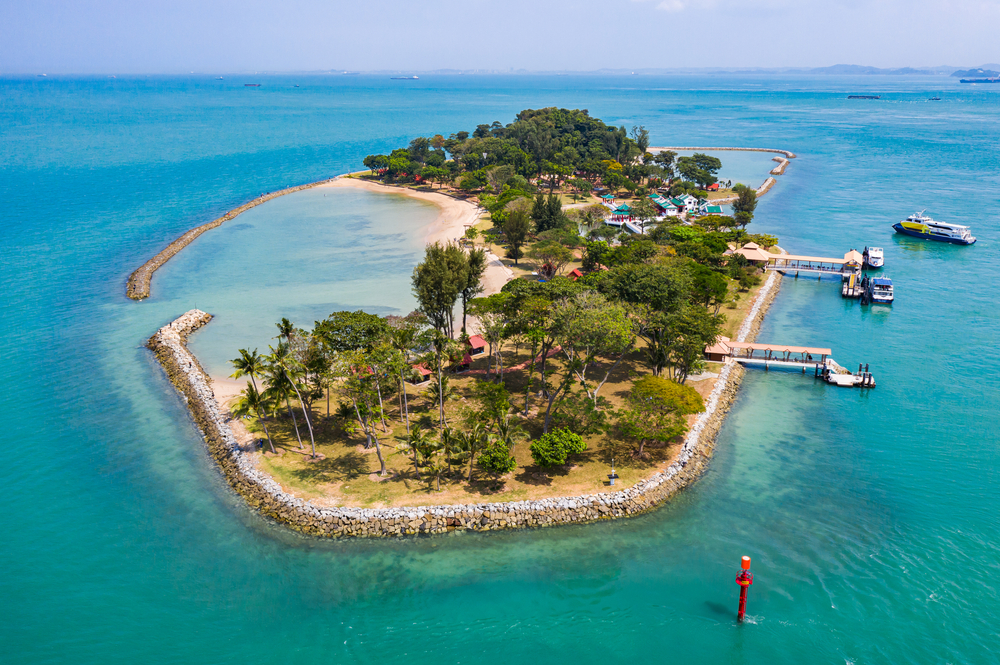 Ariel,View,Of,Kusu,Island,In,Singapore