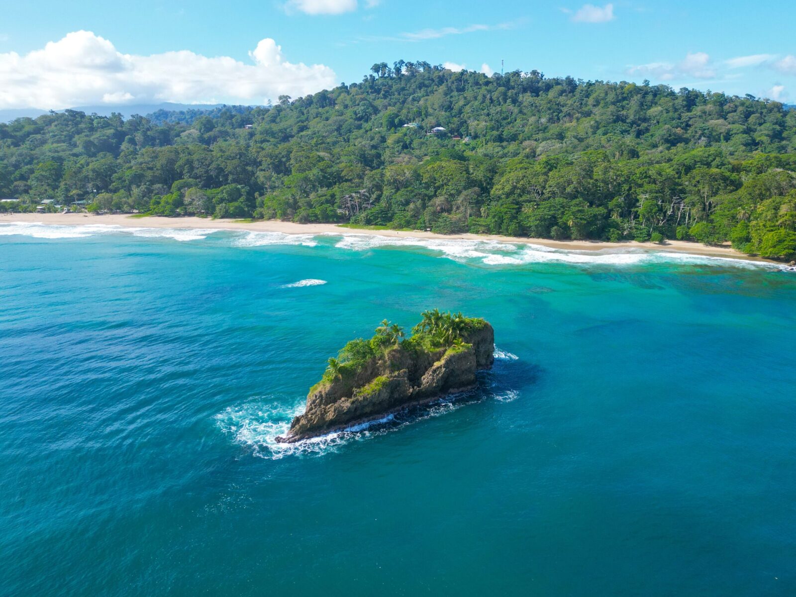 Aerial,Drone,Image,Of,Costa,Rica,In,The,Caribbean,Near
