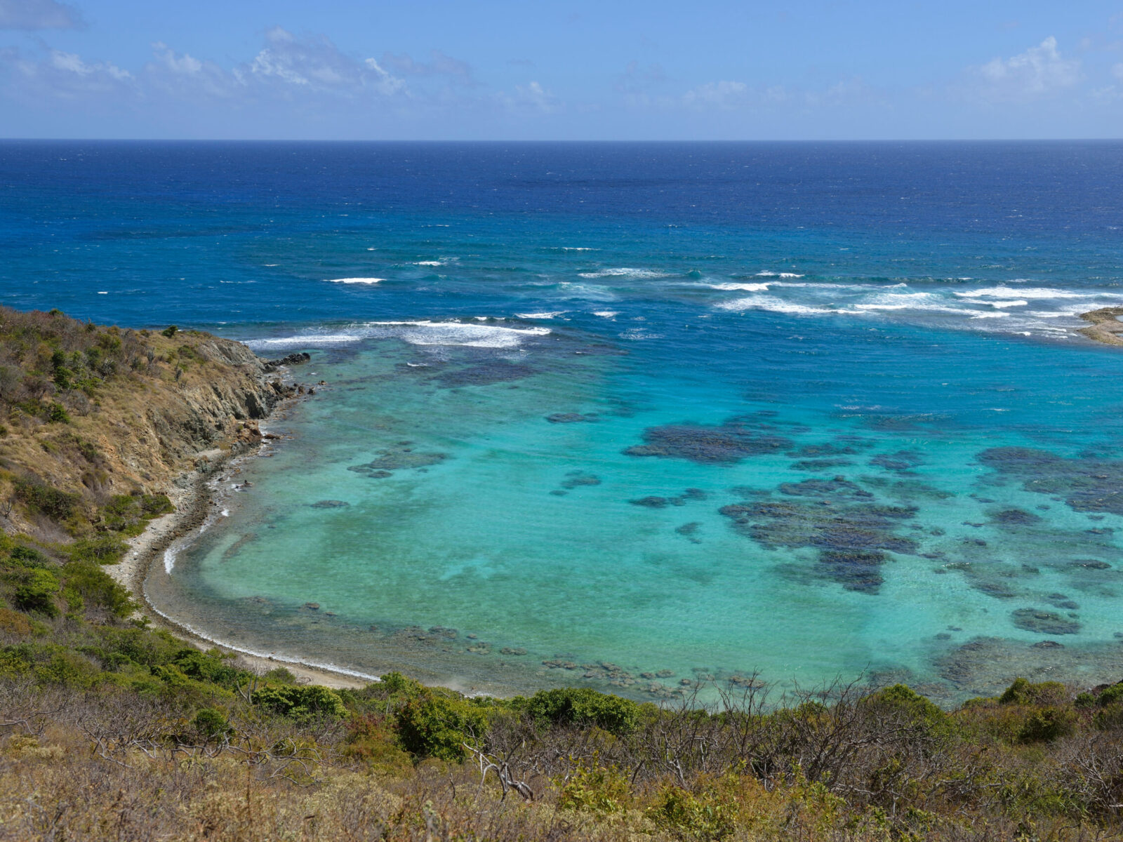 Shallow,Bay,On,The,Atlantic,Ocean,,Norman,Island,,British,Virgin