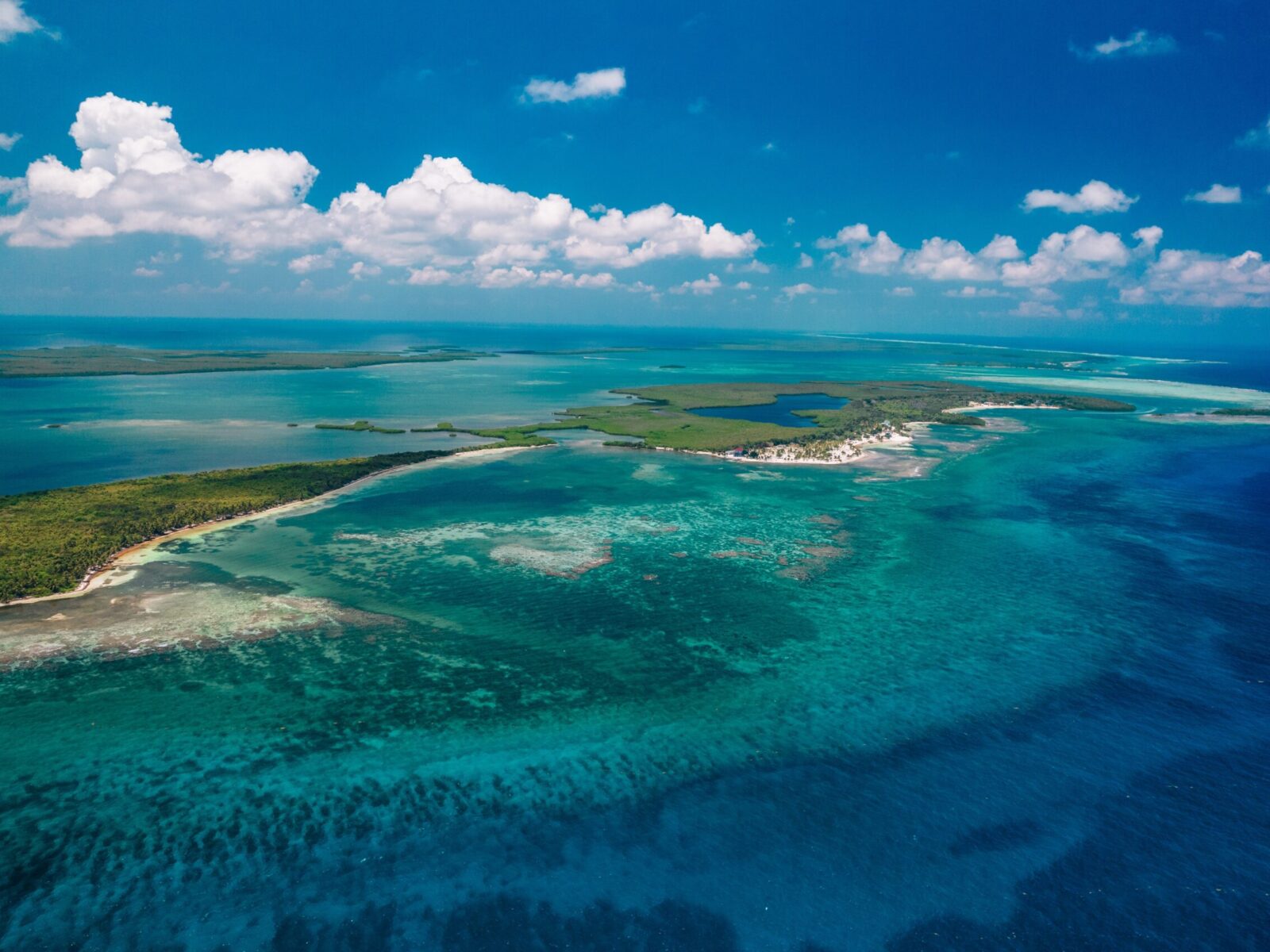 Calabash,Caye,,Turneffe,Atoll,In,Belize,-,Aerial,Drone,Image