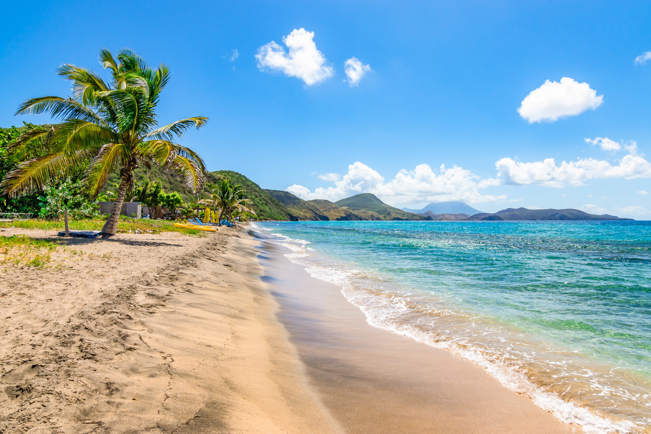 White,Sandy,Beach,,Saint,Kitts,,Caribbean.,Carambola,Beach.