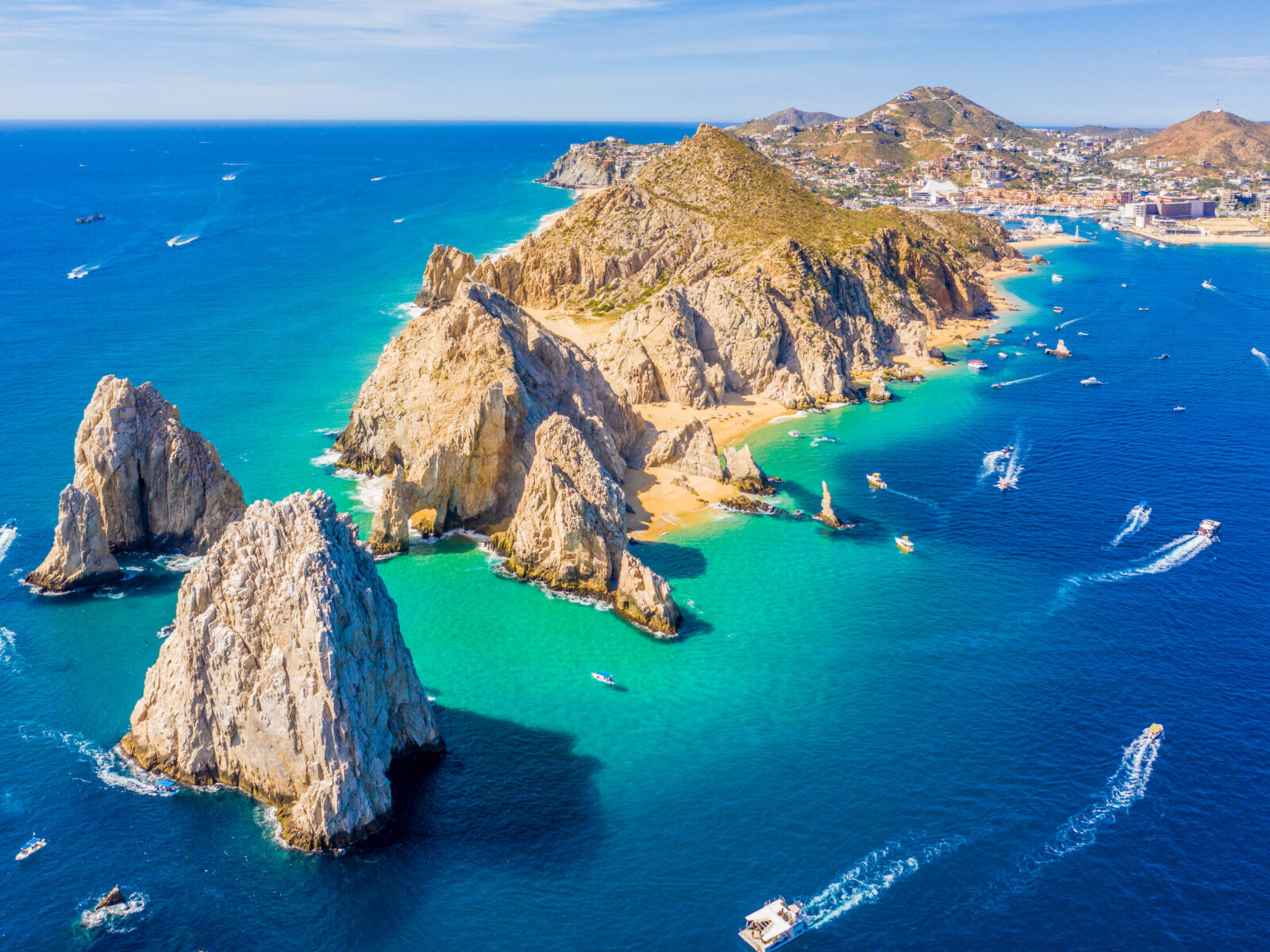 Aerial,View,Of,Lands,End,And,The,Arch,Of,Cabo