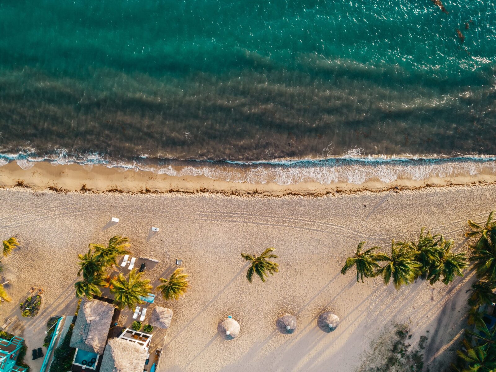 A,Top,View,Of,Beaches,Of,Placencia,In,The,Stann
