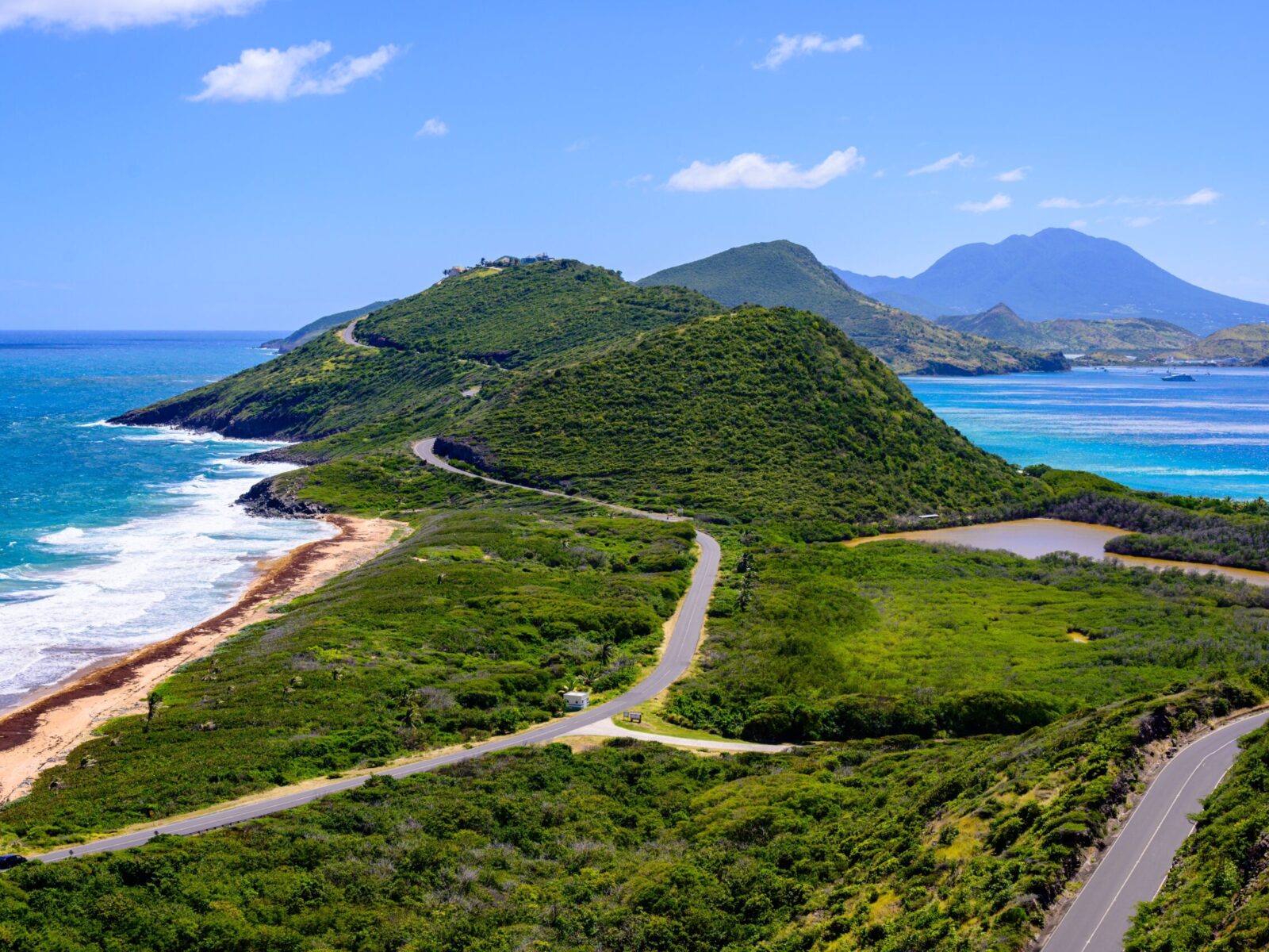 Landscape,View,Of,The,Caribbean,Sea,And,Atlantic,Ocean,Looking